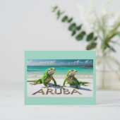Bon bini aruba-briefkaart feestdagenkaart (Staand voorkant)