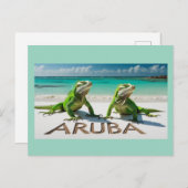 Bon bini aruba-briefkaart feestdagenkaart (Voorkant / Achterkant)