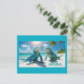 Bon bini aruba-briefkaart feestdagenkaart (Staand voorkant)