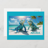 Bon bini aruba-briefkaart feestdagenkaart (Voorkant / Achterkant)