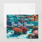 Bon bini bonaire ansichtkaart feestdagenkaart (Voorkant / Achterkant)