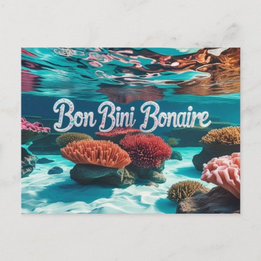 Bon bini bonaire ansichtkaart feestdagenkaart (Voorkant)