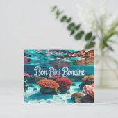 Bon bini bonaire briefkaart (Staand voorkant)