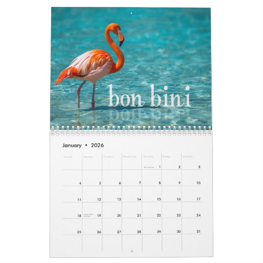 bon bini bonaire kalender (Jan 2026)