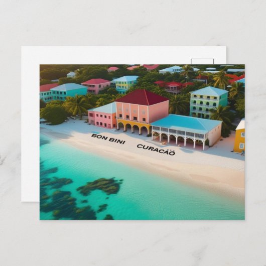 Bon bini curacao briefkaart (Voorkant / Achterkant)