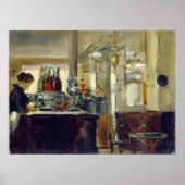 Bon Bock Café - Edouard Manet Fine Art Poster (Voorkant)