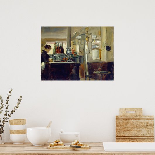 Bon Bock Café - Edouard Manet Fine Art Poster (Keuken)