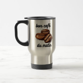 Bon Café du Matin mok ontwerp voor de ochtend