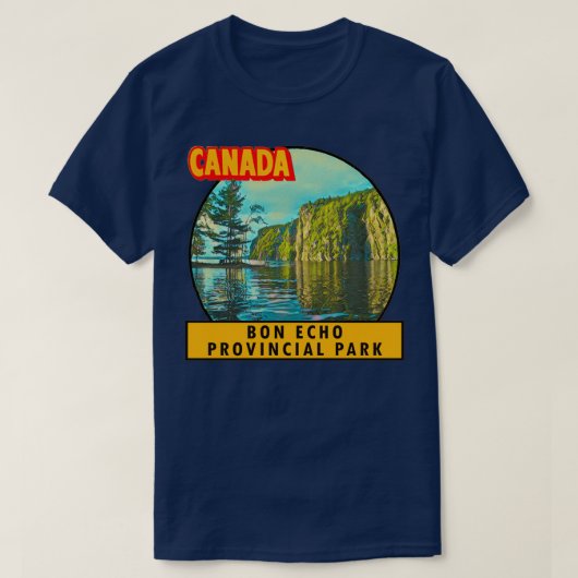 Bon Echo Provincial Park Vintage Travel T-shirt (Design voorkant)