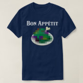 Bon eetlust dubieus eten van het wild t-shirt (Design voorkant)