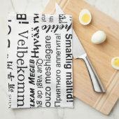 Bon-eetlust in andere talen theedoek (Quarter Fold)