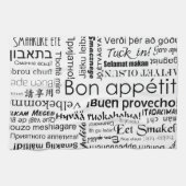 Bon-eetlust in andere talen theedoek (Horizontaal)