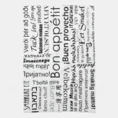 Bon-eetlust in andere talen theedoek (Verticaal)