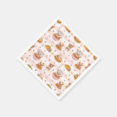 Bon eetlust pug met voedsel ramen sushi servet (Hoek)