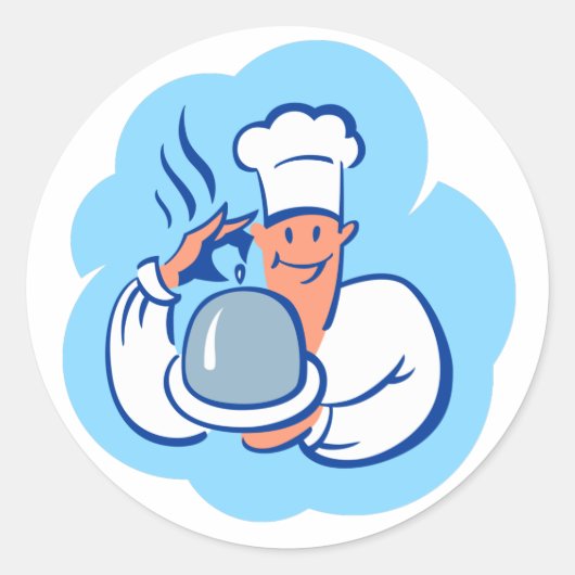 Bon-eetlust! Ronde Sticker (Voorkant)