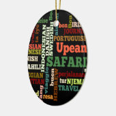 Bon Italiaanse Safari Hapanese Voyage Keramisch Ornament (Links)
