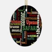 Bon Italiaanse Safari Hapanese Voyage Keramisch Ornament (Rechts)