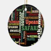 Bon Italiaanse Safari Hapanese Voyage Keramisch Ornament (Links)