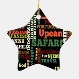 Bon Italiaanse Safari Hapanese Voyage Keramisch Ornament