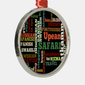 Bon Italiaanse Safari Hapanese Voyage Metalen Ornament (Rechts)