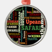 Bon Italiaanse Safari Hapanese Voyage Metalen Ornament (Voorkant)
