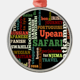 Bon Italiaanse Safari Hapanese Voyage Metalen Ornament