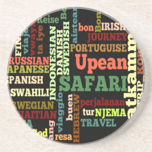 Bon Italiaanse Safari Hapanese Voyage Zandsteen Onderzetter