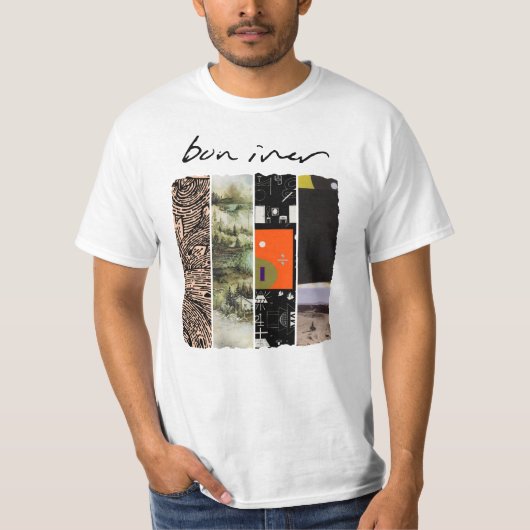 Bon Iver - Discography T-shirt (Voorkant)