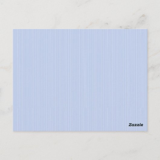 Bon Jour Bebe Romantisch Blauw Frans Bedankt Briefkaart (Achterkant)