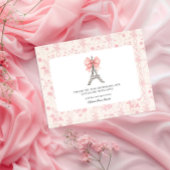 Bon Jour Bebe Romantisch Roze Frans Bedankt Post Briefkaart