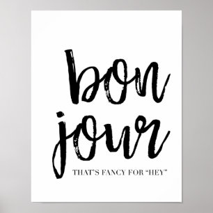 Bon Jour Poster
