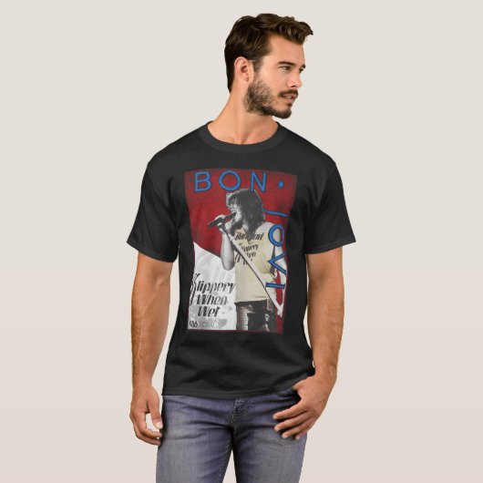 Bon Jovi 86 Ronde T-shirt (Voorkant volledig)