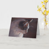 Bon Jovi Kat Origineel Cat Art Wenskaart Kaart (Gele Bloem)