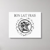 Bon Lait Frais Canvas Afdruk (Voorkant)