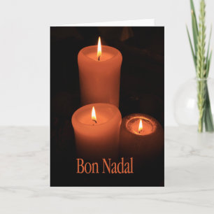 Bon Nadal Catalan Candles Feestdagen Kaart