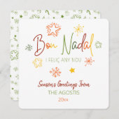 Bon Nadal i feliç any nou, Catalaanse kerst Kaart (Voorkant / Achterkant)