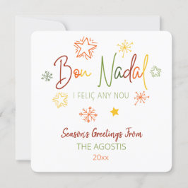 Bon Nadal i feliç any nou, Catalaanse kerst Kaart