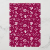 Bon Nadal Merry Kerstmis in het Catalaans, legant Folie Feestdagenkaart (Achterkant)