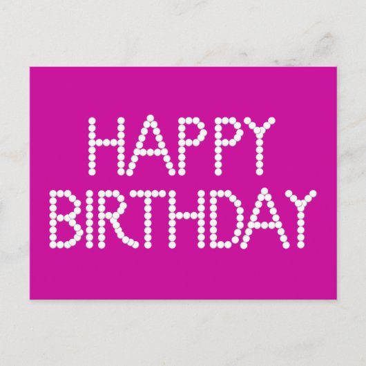 Bon Party Rainbow Happy Birthday Postcard Briefkaart (Voorkant)