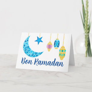 Bon Ramadan Greetings in French Fanoos Kaart