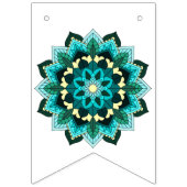 Bon reis! Mandala in aqua Vlaggetjes (Tweede vlag)