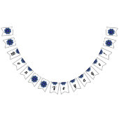 Bon reis! Mandala in donkerblauw Vlaggetjes (Alle)