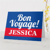 Bon reis vaarwel afscheid neemt afscheid van wegga kaart (Gele Bloem)