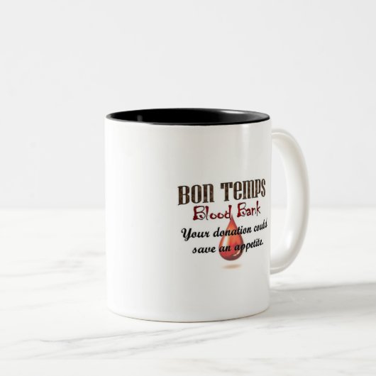 Bon Temps Blood Bank Tweekleurige Koffiemok (Voorkant rechts)