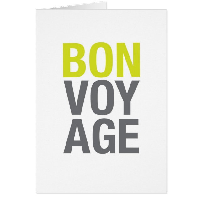 Bon Voyage (Voorkant)