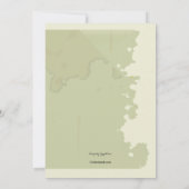 Bon Voyage Aankondiging van de reddingsdatum (Achterkant)