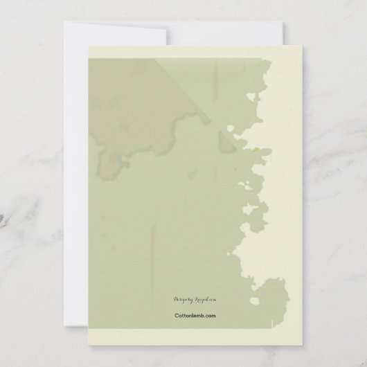 Bon Voyage Aankondiging van de reddingsdatum (Achterkant)