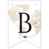 Bon Voyage Afstudeerder Adventure wereldkaart afst Vlaggetjes (Eerste vlag)