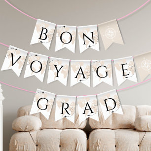 Bon Voyage Afstudeerder Adventure wereldkaart afst Vlaggetjes