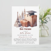 Bon Voyage Afstuderen – Een kleurrijk afscheid van Kaart (Staand voorkant)